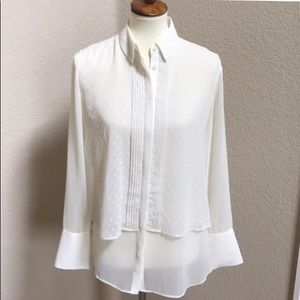 Banana Republic Cream Button-down Blouse